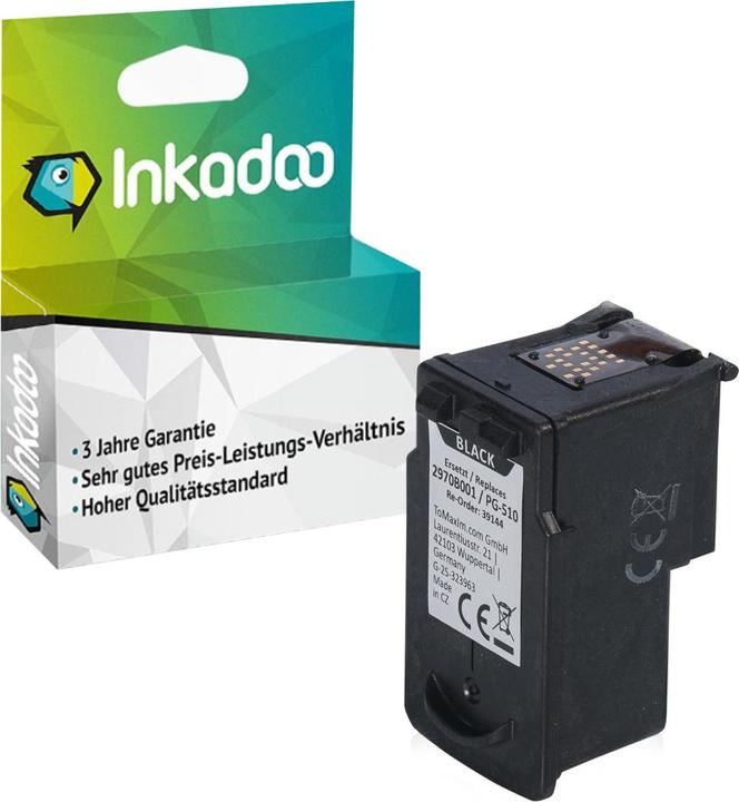 Produktbild Inkadoo Kompatibel Tinte für Canon Pixma MX 420 (BK)