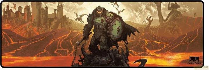 Actual product image DEVplus Doom The Dark Ages Oversize Mousepad Slayer's Triumph