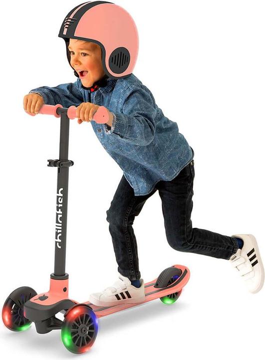 Actual product image Chillafish Scotti GLOW 3-wheel scooter with brake and LED lights