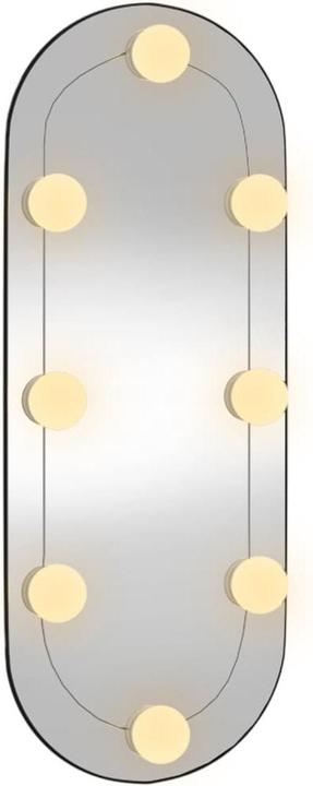 Actual product image VidaXL Wandspiegel mit LED-Leuchten 20x50 cm Glas Oval (20 x 50 cm)