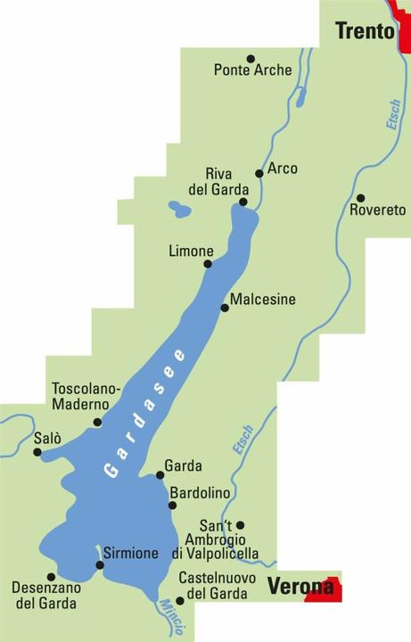 Actual product image ADFC regional map Lake Garda, 1:50,000