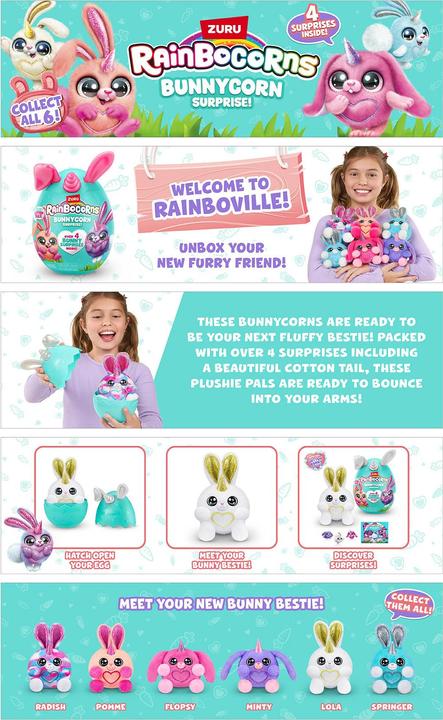 Image du produit Zuru Bunnycorn Surprise Series 2 Plush Mini (17.50 cm)