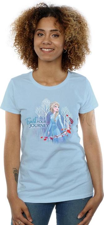 Actual product image Disney Womens/Ladies Frozen 2 Trust Your Journey Cotton T-Shirt (XXL)