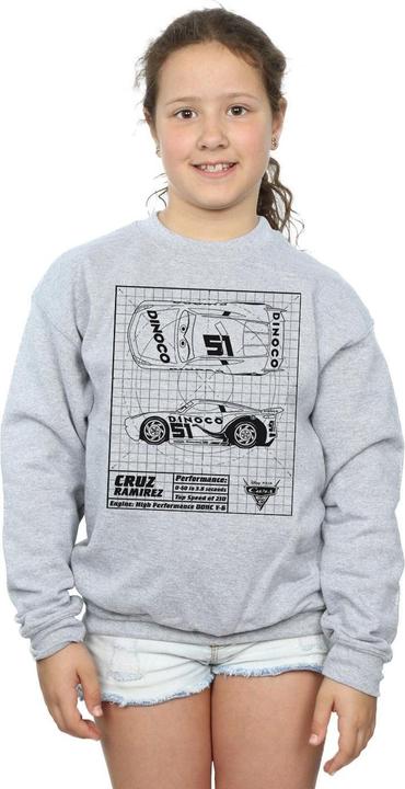 Image du produit Disney - Sweat CARS CRUZ RAMIREZ BLUEPRINT - Fille (140, 146)