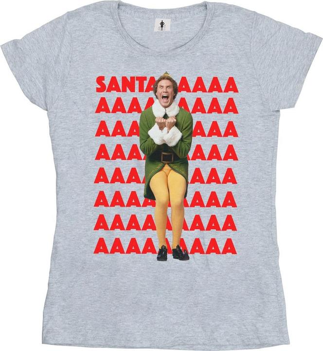 Immagine prodotto Elf Buddy Santa Scream Maglietta Ampia Donna (S)