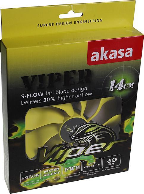 Image du produit Akasa Ventilateur Viper PWM (140 mm, 1 x)