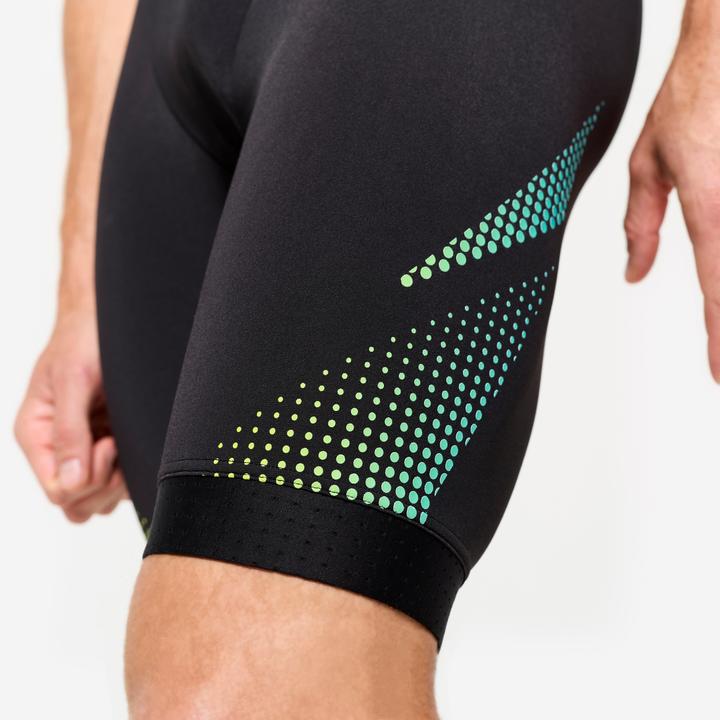 Actual product image Nabaiji Men's swimming trunks Jammer - 500 Fiti black/yellow (XXL)
