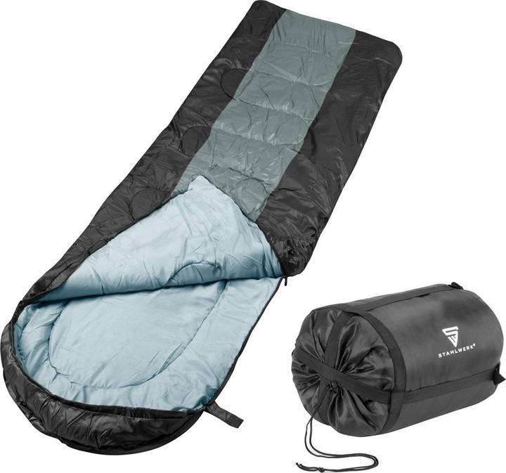 Stahlwerk Schlafsack -15°C Outdoorschlafsack Campingschlafsack Winterschlafsack (220 cm)