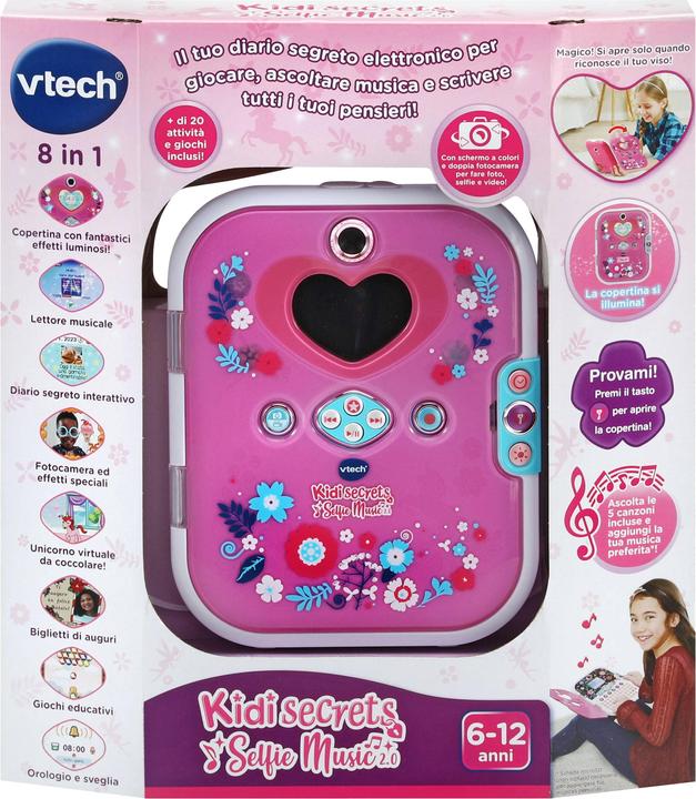 Immagine prodotto VTech KidiSecrets Selfie Music DX rosa (Italiano)