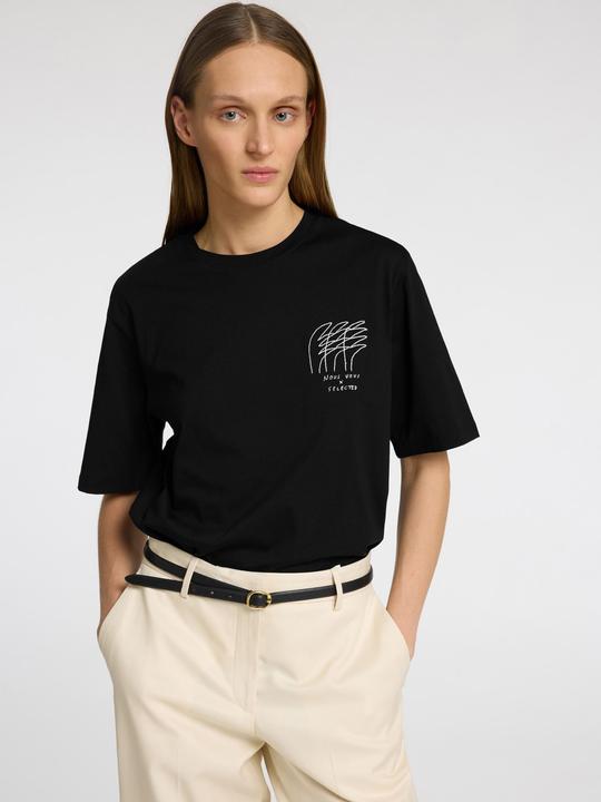 Immagine prodotto Selected Femme Besticktes T-Shirt mit Rundhalsausschnitt (M)