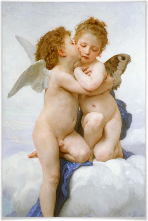 Immagine prodotto Trenddeko Bouguereau - Il primo bacio (105 x 160 cm)