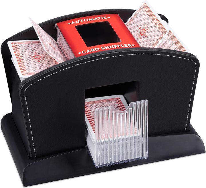 Relaxdays Mescolatore Automatico di Carte da Gioco, 4 Mazzi