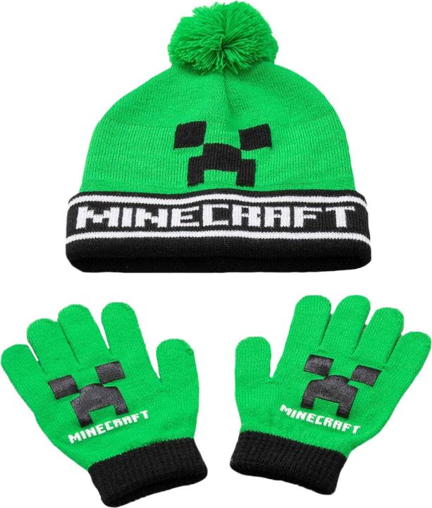 Image du produit Minecraft Kit chapeau et gants (Taille unique)