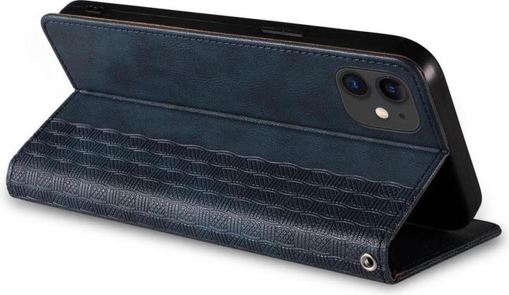 Produktbild Hurtel Magnet Strap Case for iPhone 12 Pouch Wallet + Mini Lanyard Pendant Blue (Apple iPhone 12)