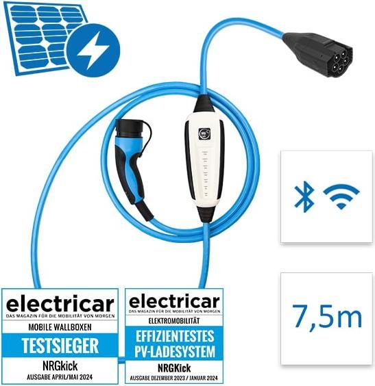 Produktbild NRGkick 32A Pure für PV-Nutzer (Typ 2, 22 kW, 32 A, CEE 32, CEE 16)