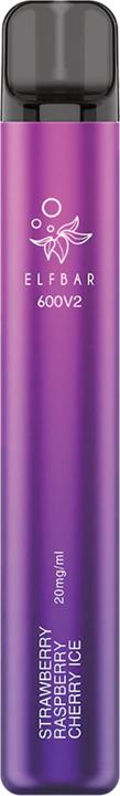 Produktbild Elfbar V2 Mad Blue (600) (Strawberry Raspberry Cherry Ice)