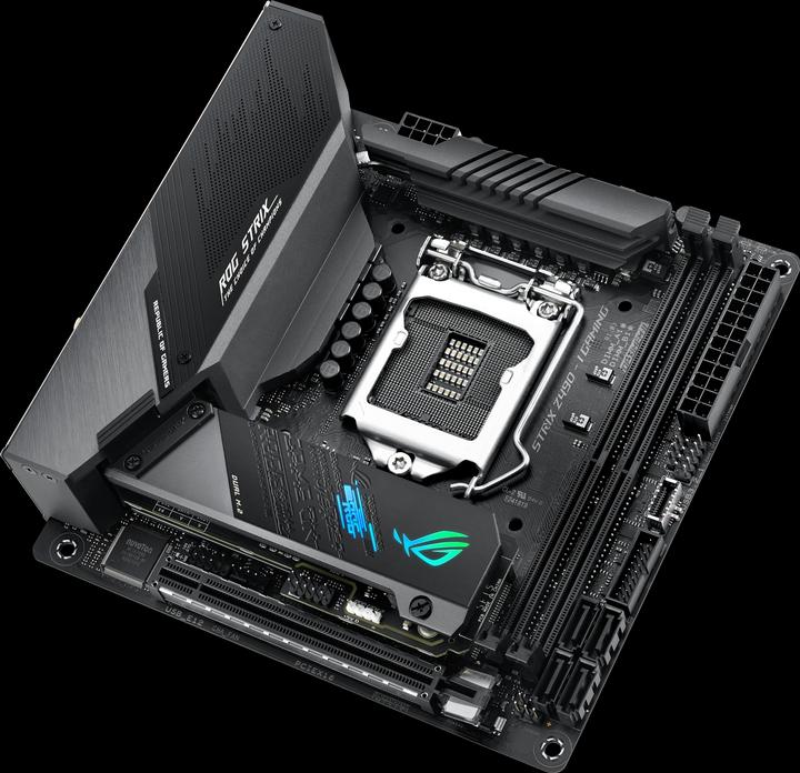 Actual product image ASUS ROG Strix Z490-I Gaming (LGA 1200, Intel Z490, Mini-ITX)