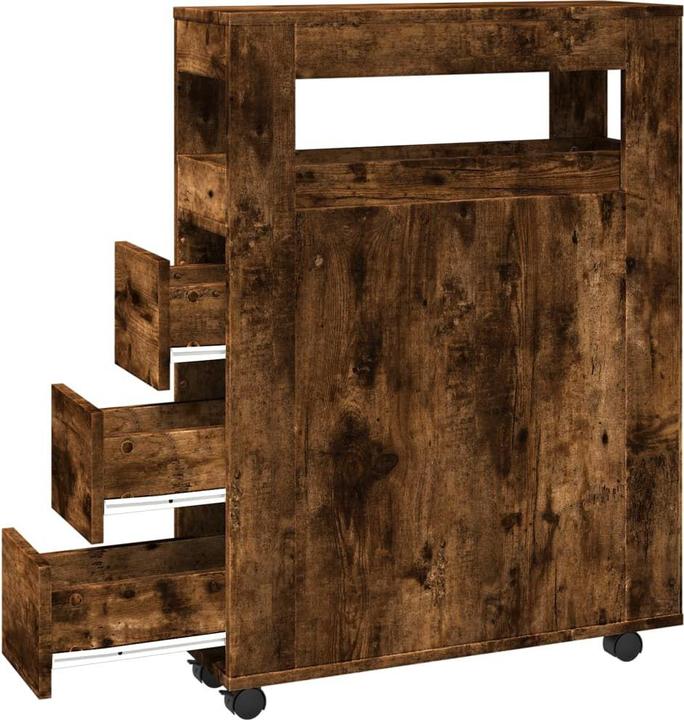 Produktbild VidaXL Badschrank Schmal mit Rollen