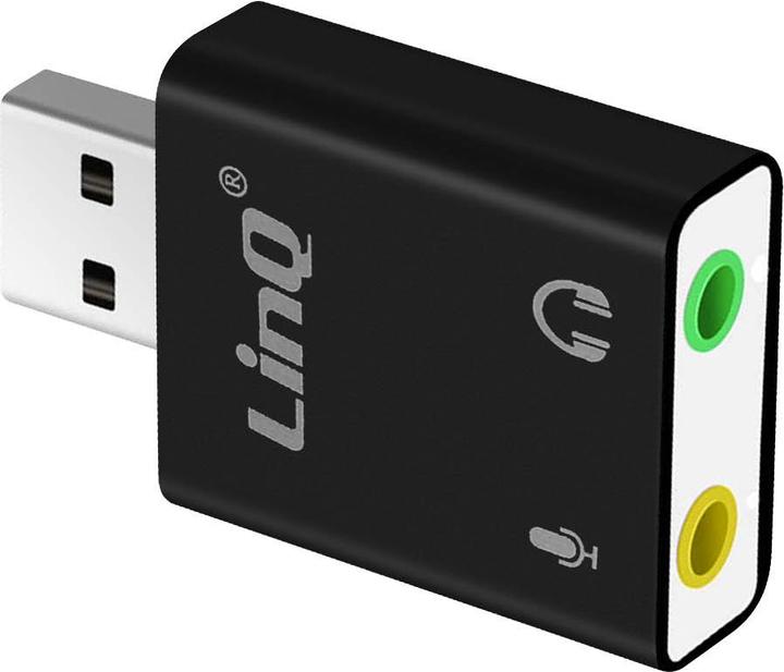 Actual product image LinQ External USB 3.5mm jack sound card (USB 2.0)