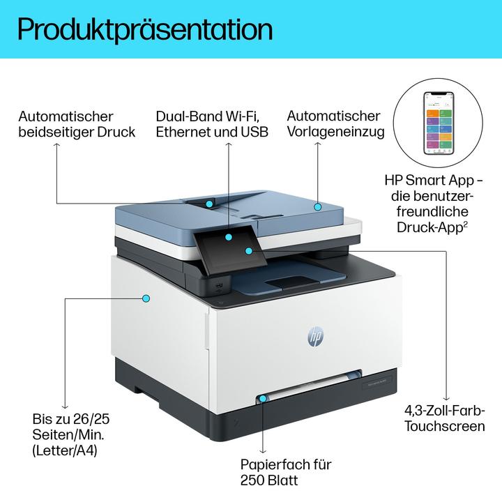 Produktbild HP Color LJ Pro MFP 3302fdw (Laser, Farbe)