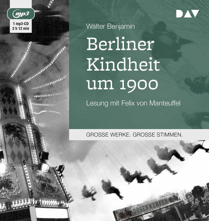 Image du produit L'enfance berlinoise vers 1900 (Walter Benjamin, Allemand)