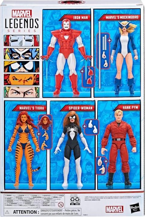 Produktbild Hasbro Marvel Legends Actionfiguren 5er-Pack The West Coast Avengers Exclusive 15 cm
