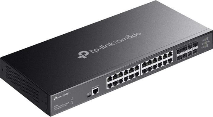 Produktbild TP-Link Omada 24-Port 10GBASE-T L2+ Managed Switch with 8 10GE SFP+ Slots (24 Ports)