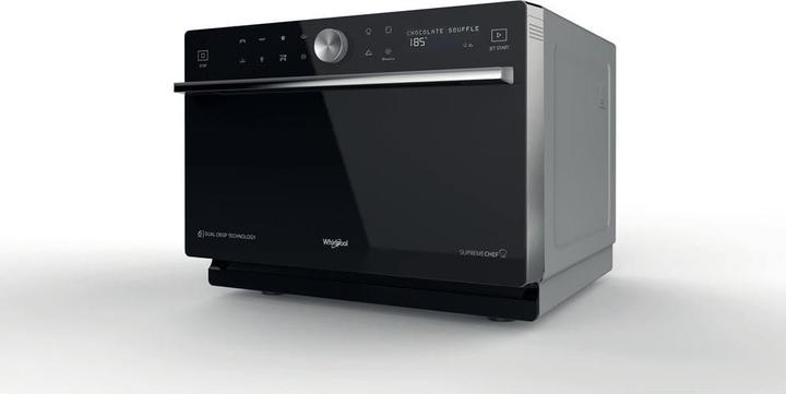 Actual product image Whirlpool MWSC 9133 SB, Aanrecht, Combinatiemagnetron, 33 l, 1000 W, Draaiknop, Touch, Zwart, Zilver (33 l)