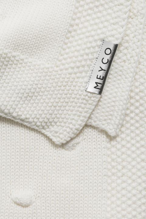 Produktbild Meyco Babydecke gross Knots - offwhite - 100x150cm