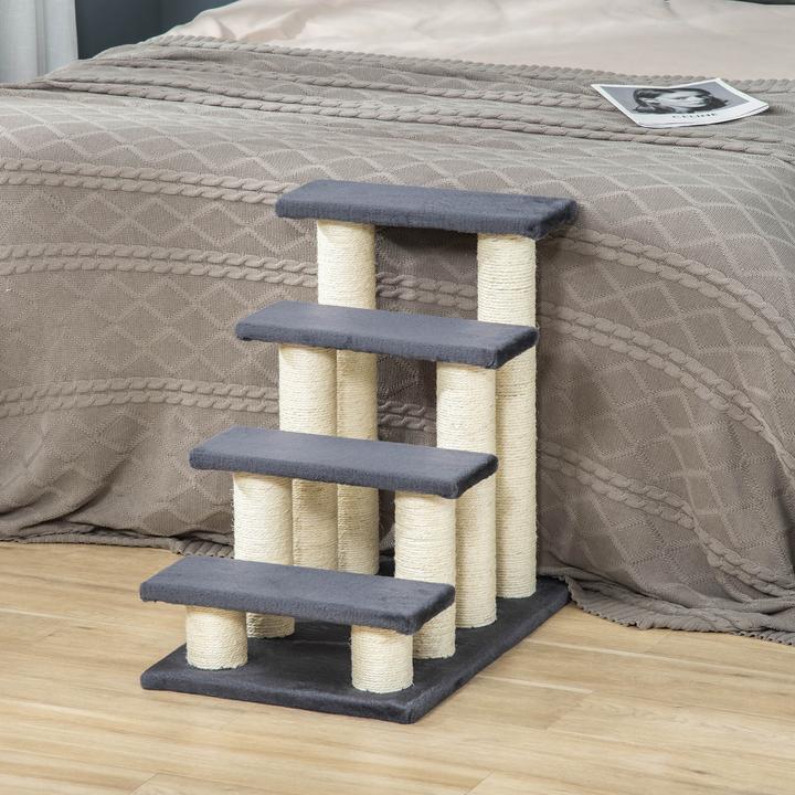 Immagine prodotto PawHut Scale per gatti (61 cm, Grigio)