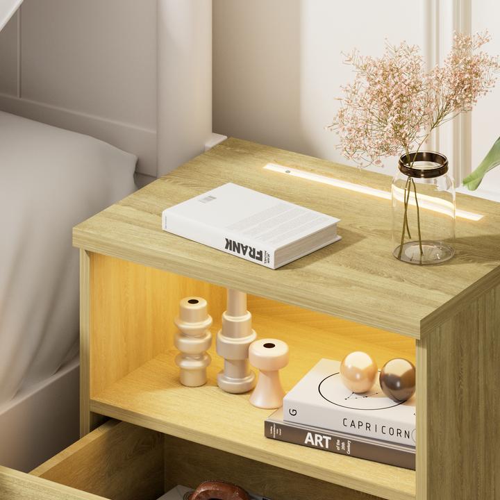 Image du produit Casaria Table de chevet (39 x 28 x 54 cm)