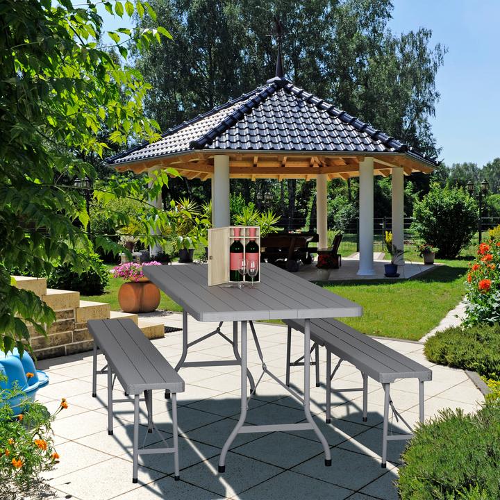 Actual product image Relaxdays 3-piece beer tent set (180 cm)