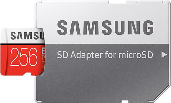 Image du produit Samsung Evo+ microSD UHS-I (256 Go, microSDXC, U3, UHS-I)