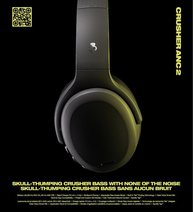 Actual product image Skullcandy Crusher 2 (ANC, 50 h, Wireless, Cable)