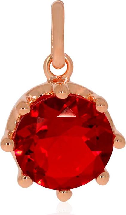 Produktbild Xen Anhänger mit 10 mm Red-HT Quarz ca. 3,6 ct. rosèvergoldet (925 Sterling Silber)