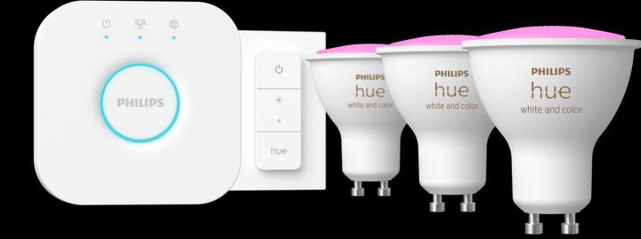 Philips Hue White & Color Ambiance Starterset (GU10, 5.70 W, 350 lm, 3 x, G)