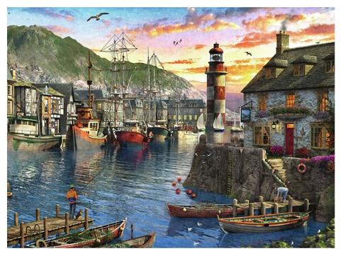 Produktbild Ravensburger Morgens am Hafen (500 Teile)