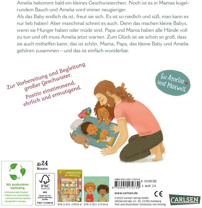 Immagine prodotto Jetzt ist unser kleines Baby da (Costanze di Kitzing, Tedesco)