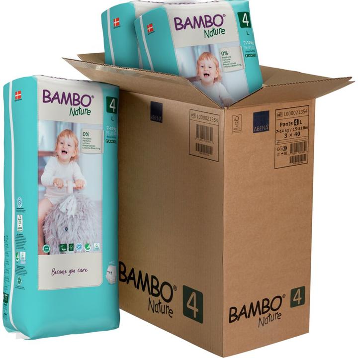 Immagine prodotto Abena Bambo Nature Pants 4 L 7-14kg Tall (Dimensione 4, 44 Pezzo/i)