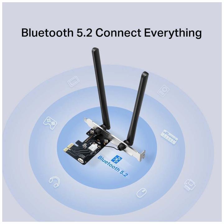 Immagine prodotto Mercusys MA86XE Scheda di rete WLAN / Bluetooth 5400 Mbit/s integrata (Mini PCI Express)