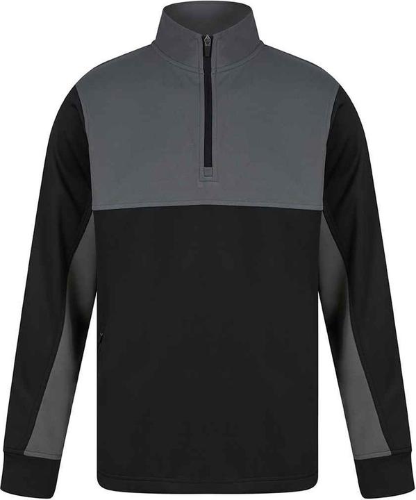 Actual product image Finden & Hales Fleece top with short zip (104)