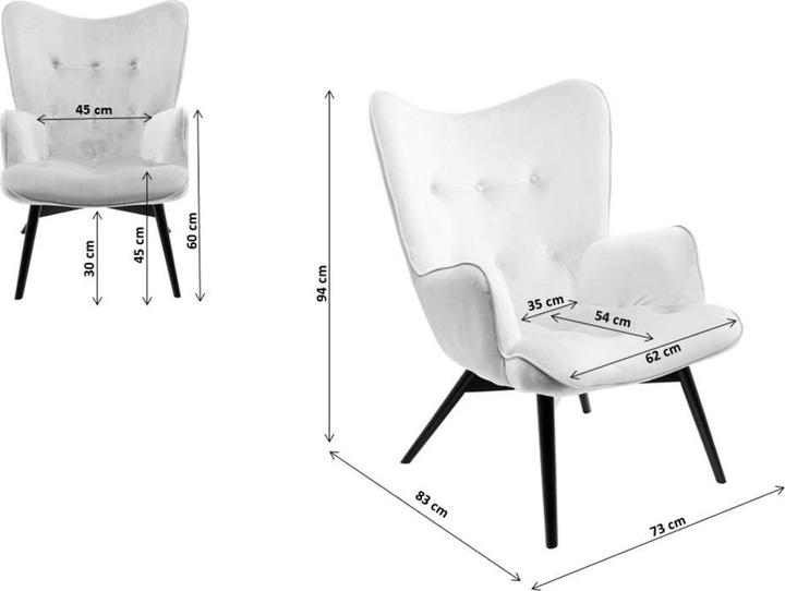 Image du produit Kare Design Fauteuil Vicky écru