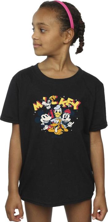 Actual product image Disney Girls Mickey Mouse Group Cotton T-Shirt (140, 146)