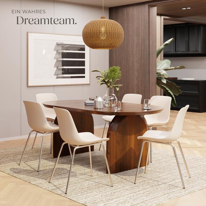 Actual product image tectake Mave plastic chairs