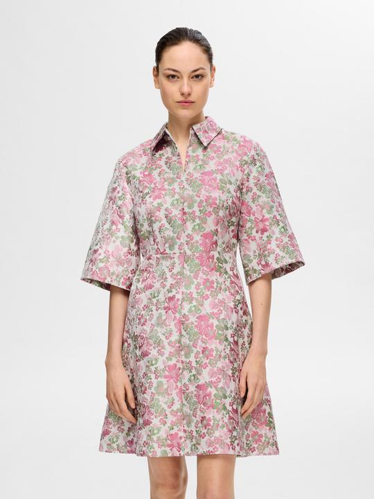 Actual product image Selected Femme Floral Jacquard Mini Dress (38)