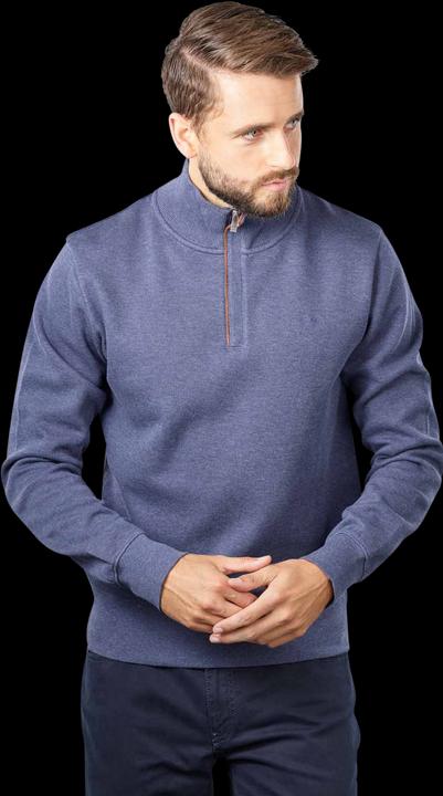 Image du produit GANT Sacker Rib Pullover Half Zip Dark Jeansblue Melange (L)