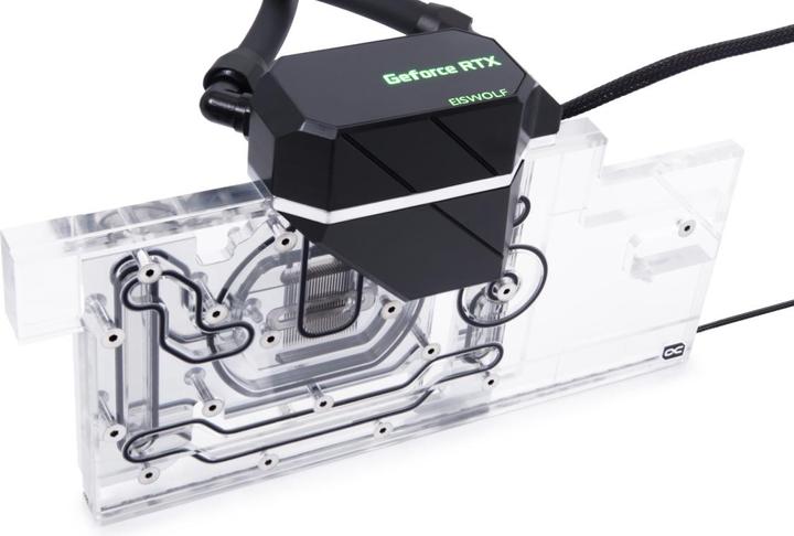 Image du produit Alphacool Hachoir à glace 2 GPU AIO 360mm RTX 3080/3090 Aorus Master/Xtreme avec plaque arrière
