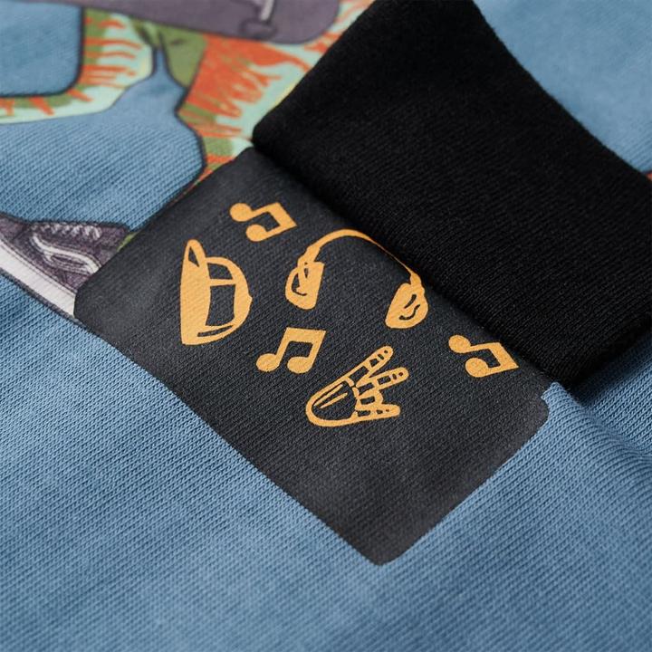 Produktbild VidaXL Kinder-Langarmshirt Mittelblau 92,Material: 100 (92)