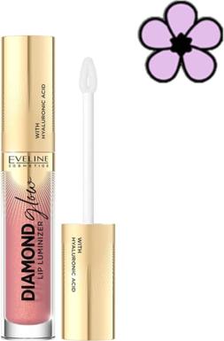 Eveline Diamond Glow Lip Luminizer lip gloss 04 Raspberry S (04 Raspberry Sorbet)