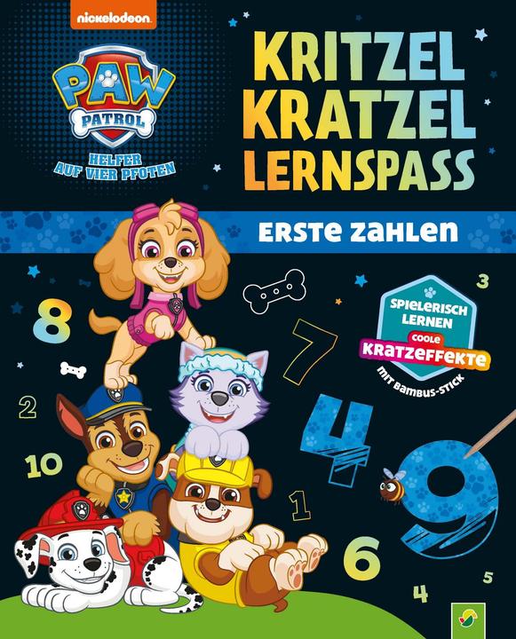 PAW Patrol Kritzel-Kratzel-Lernspass: Erste Zahlen (German, Schwager & Steinlein Publishing House, 2022)